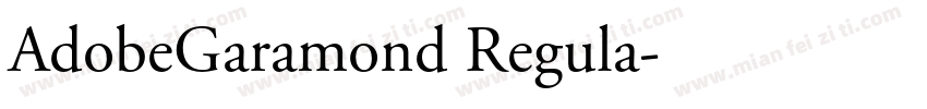 AdobeGaramond Regula字体转换